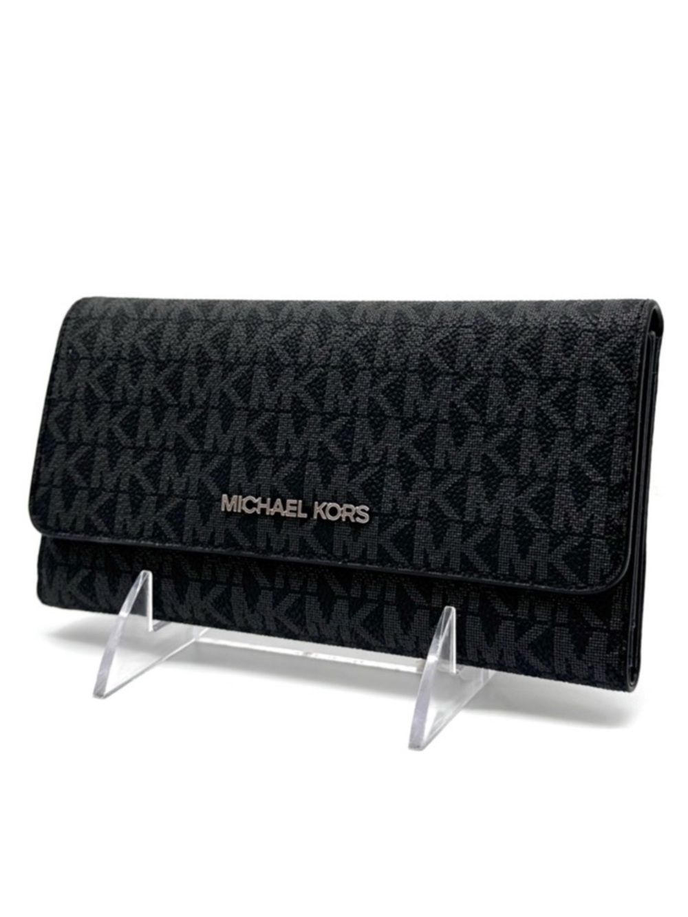 Michael Kors Large Trifold Wallet Black